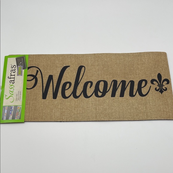 Sassafras Brown Welcome Insert Door Mat - Picture 1 of 5